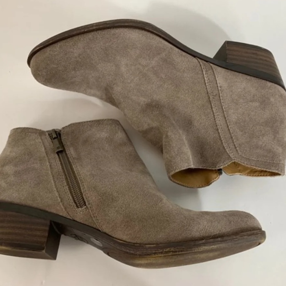Lucky Brand Taupe Ankle Booties